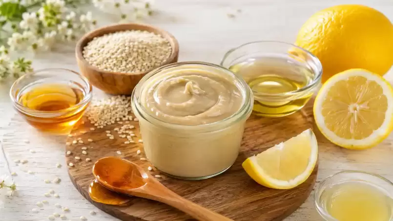 Sezamová pasta s medem a citronem
