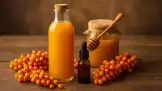 Rakytníkový sirup, med a propolis